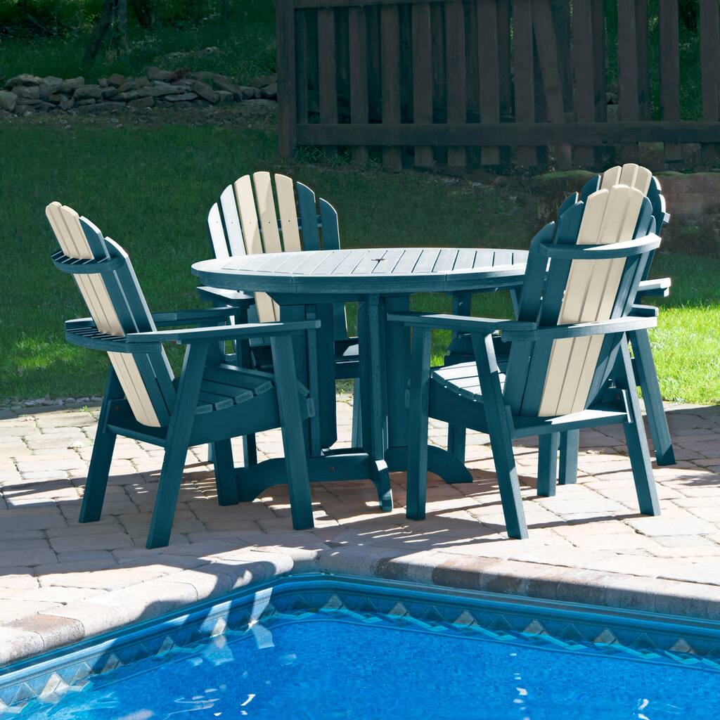 Highwood Eco-friendly Hamilton Two-Tone 5pc Round Dining Set