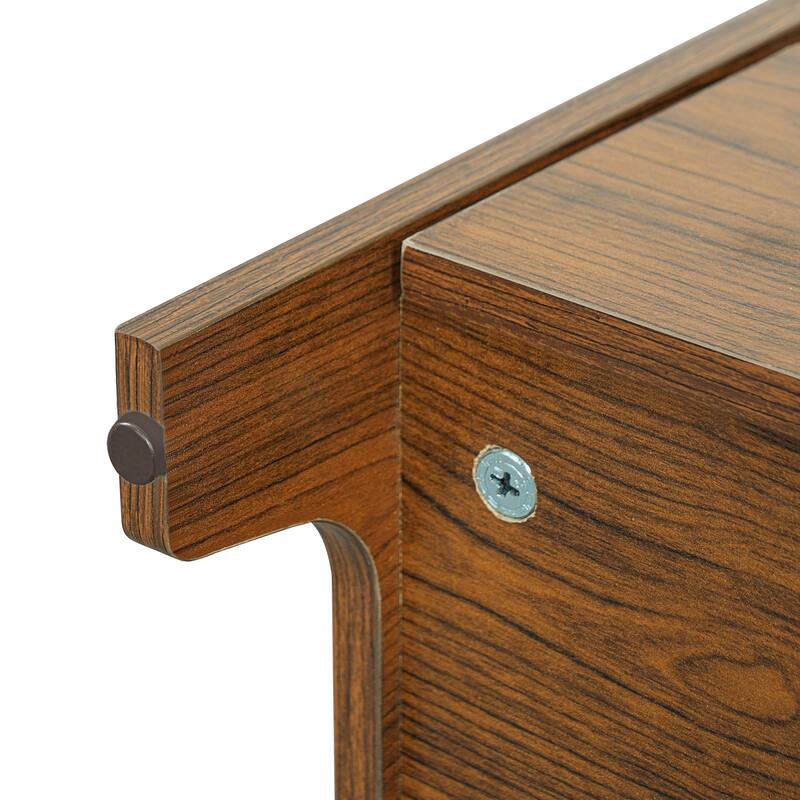 2-Piece of Modern 2 IN 1 Cat Furniture Set, Cat Litter Box Enclosure Side Table, Cat House with Storage