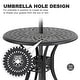 preview thumbnail 21 of 25, Nuu Garden Outdoor 2-Person Cast Aluminum Bistro Set with Cushions