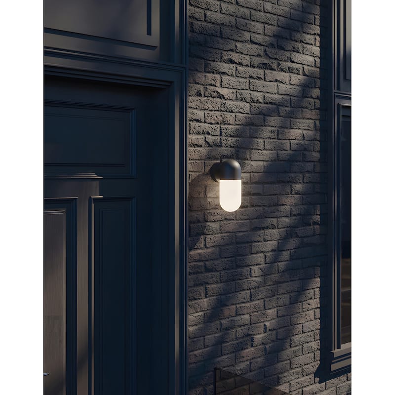 AFX IRVW0512LAJUD Irvine 12" Tall LED Outdoor Wall Sconce with Frosted