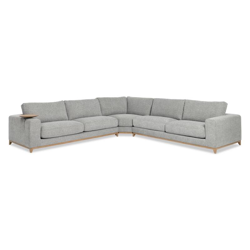 Classic Home Donovan Upholstered Sectional Sofa - 132.3Wx132.3Dx32.3H