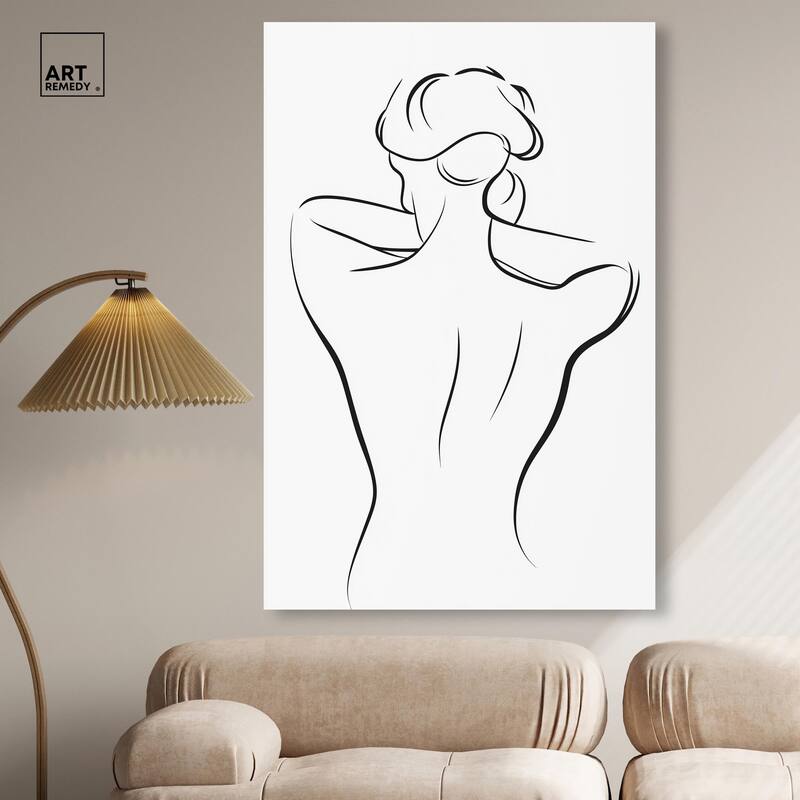 Woman in Contour II Canvas by Art Remedy, Gallery Wrapped