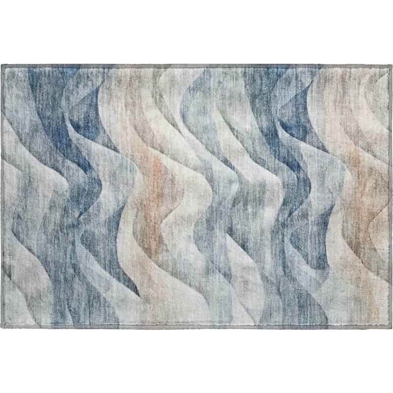 Premium Washable Super Soft Modern Waves Mayfield Rug