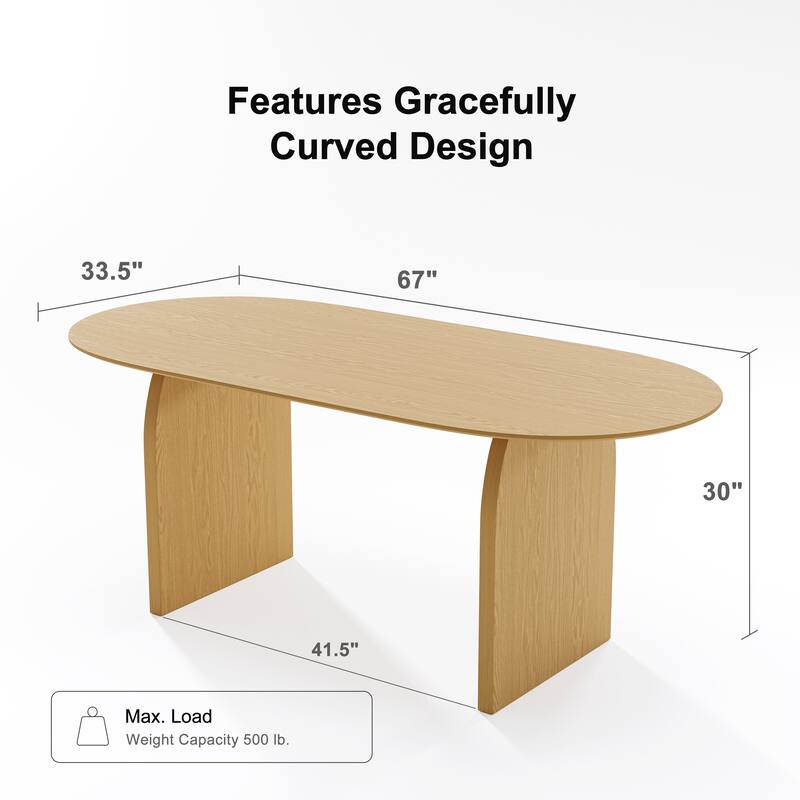Solid Wood Dining Table for 6-8 People Nordic style