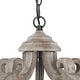 preview thumbnail 8 of 10, Clovy Farmhouse 3-Light Wood Lantern Chandelier for Dining Room - D15.5"x H 79"
