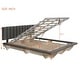 preview thumbnail 34 of 58, Velvet Platform Bed with LED Lighting and Storage, Queen Size