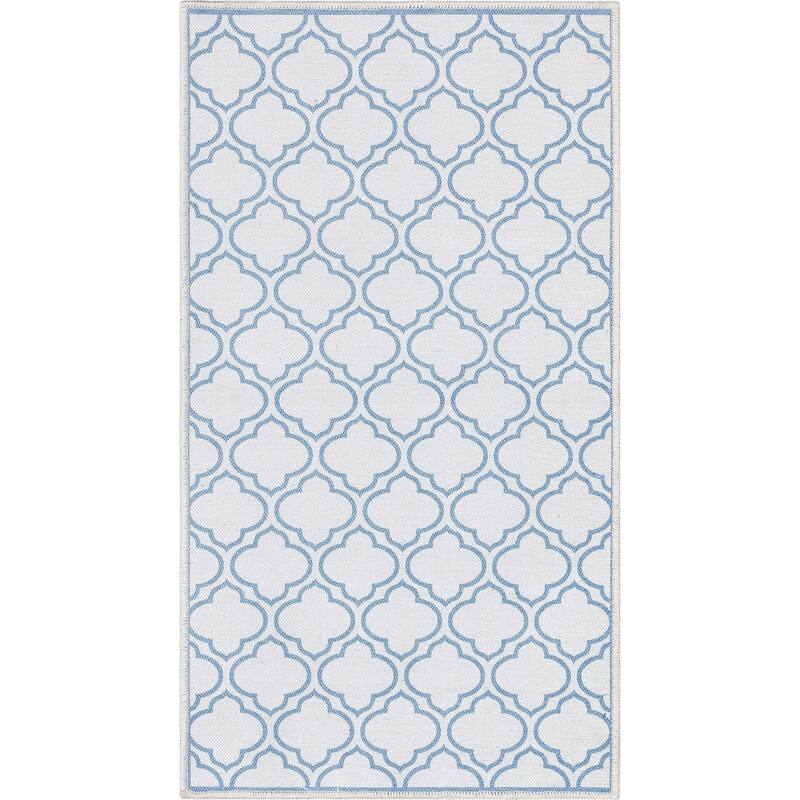 Well Woven Apollo Lattice Moroccan Machine Washable Area Rug