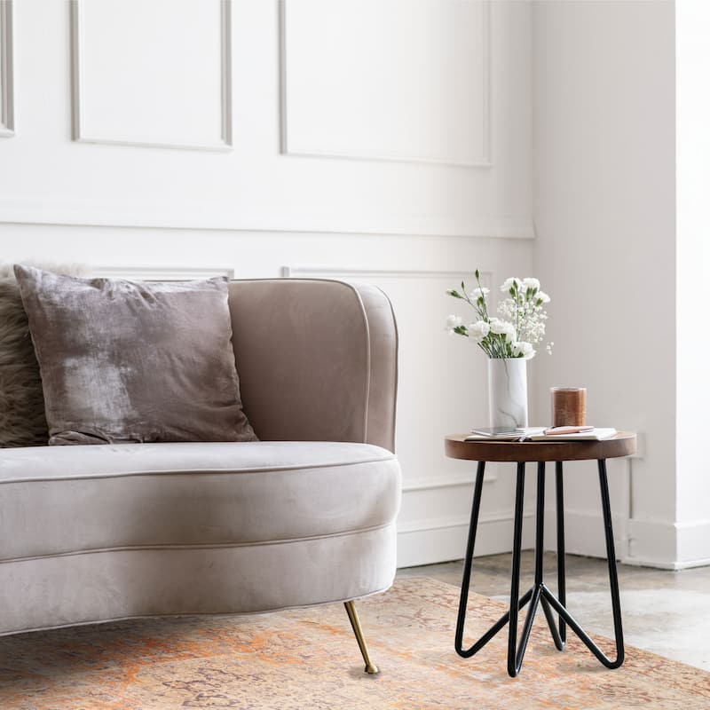 ECARPETGALLERY Hand-knotted Antalya Vintage Burnt Orange Wool Rug - 8'0 x 11'1