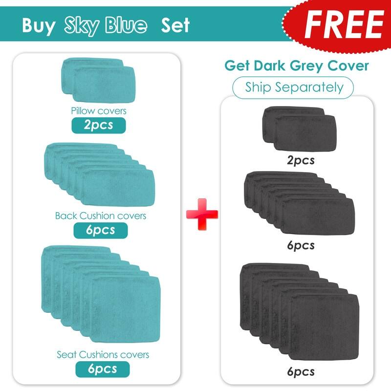 FINCATI Aluminum Outdoor Patio Furniture Conversation Sectional Sofa Set