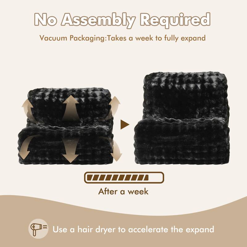 XIZZI Bean Bag Chair for Living Room Soft Plush Lounge Seating