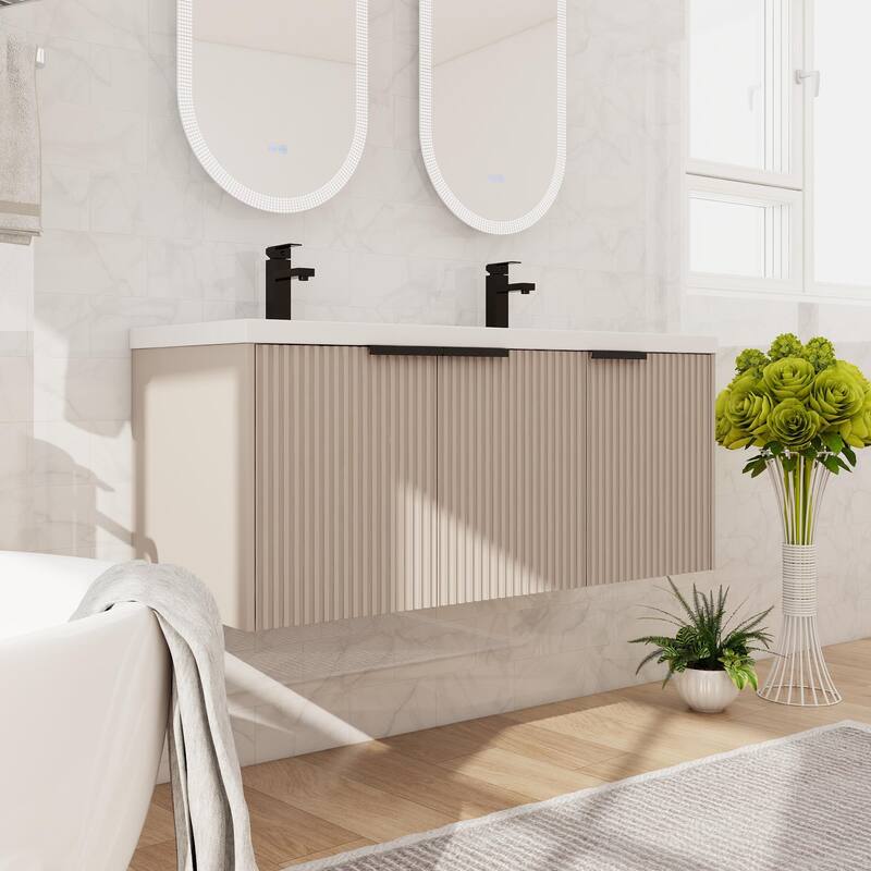 Beingnext 36"/48" Bathroom Vanity with Sink, Floating Bathroom Vanity with Soft Close Door