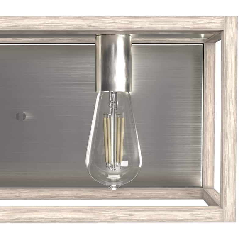 Hunter Squire Manor 4-Light Vanity Wall Light - Modern Farmhouse, Transitional - Damp Rated!