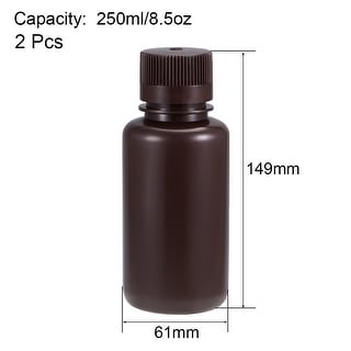 10PCS 250ml Round Bottles HDPE Material Airtight Sealing Storage Container  for Reagent Liquid Food Grade Sample Bottle