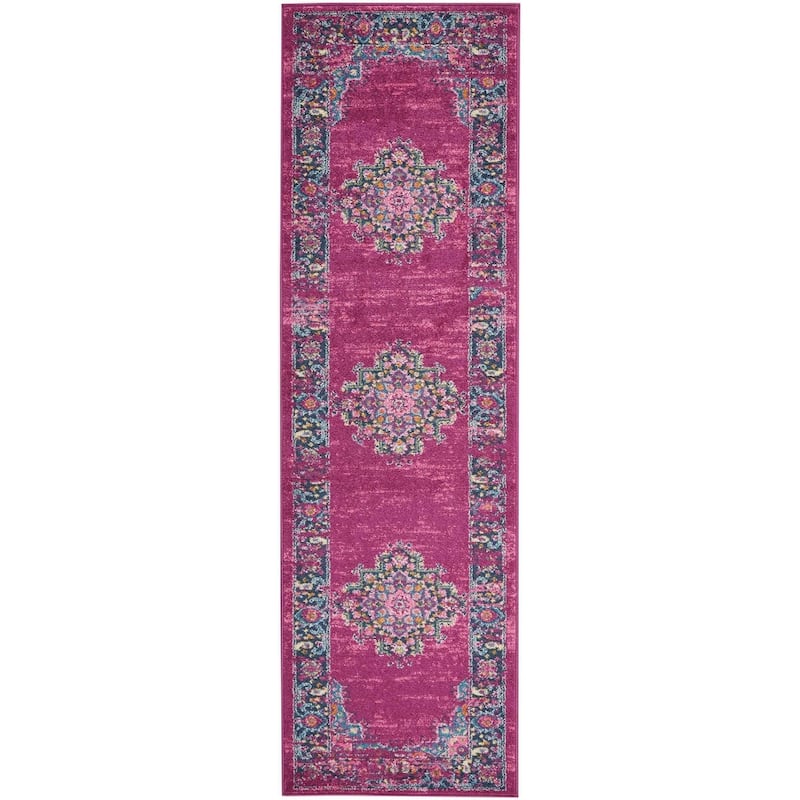 Porch & Den Dobbin Vintage Persian Medallion Farmhouse Area Rug