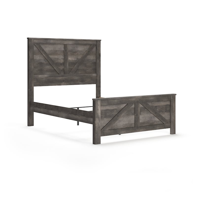 Wynnlow Cross-Buck Panel Bed.