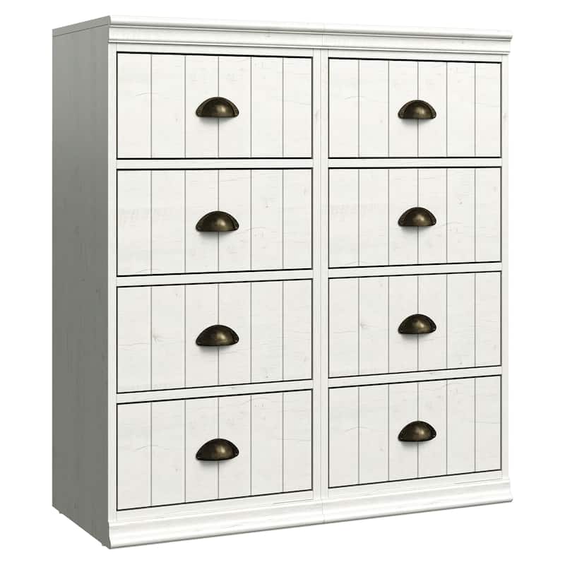 2-Piece 4-Drawer Dresser for Bedroom