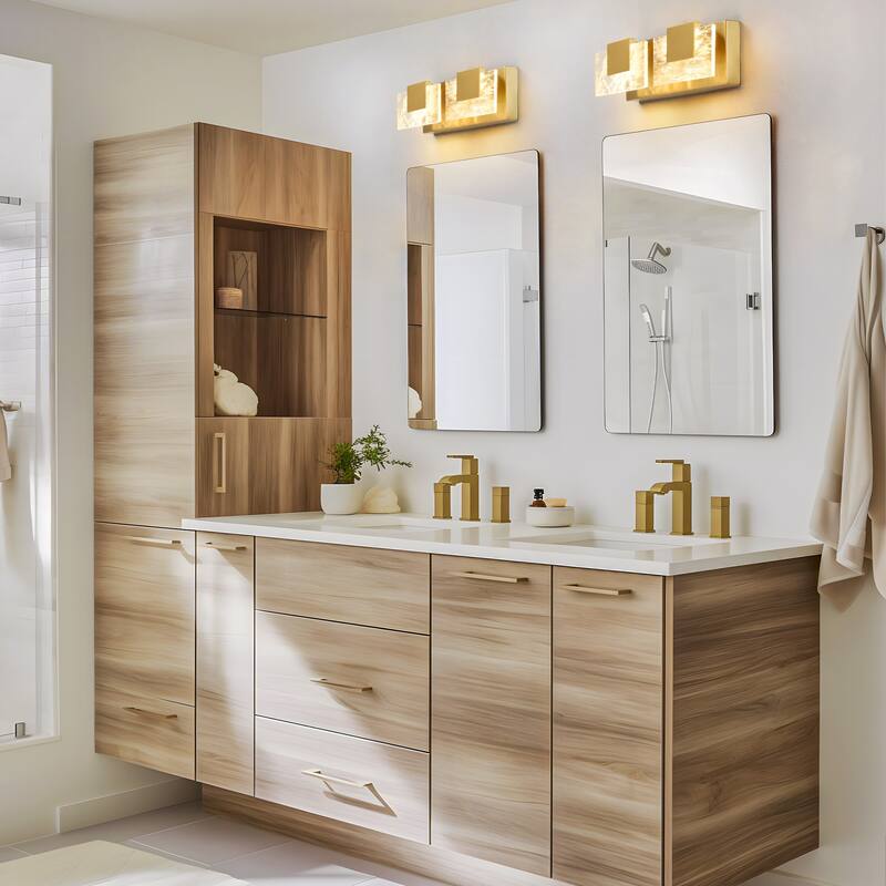 Modern Bathroom Vanity Light LED Dimmable Wall Sconce with UL Certified - 16 inches and above