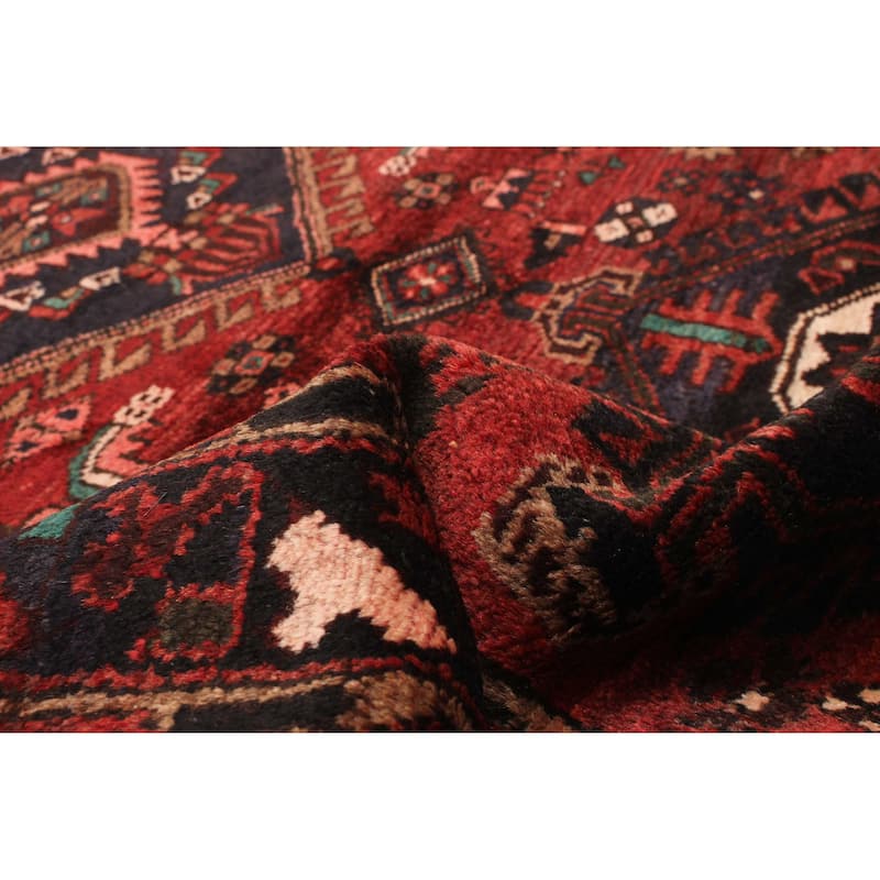 ECARPETGALLERY Hand-knotted Andelz Red Wool Rug - 3'5 x 10'0