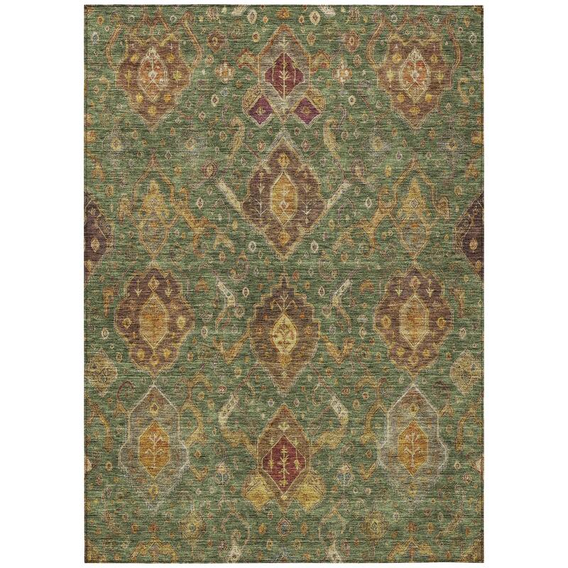 Machine Washable Indoor/ Outdoor Traditional Venetian Chantille Rug
