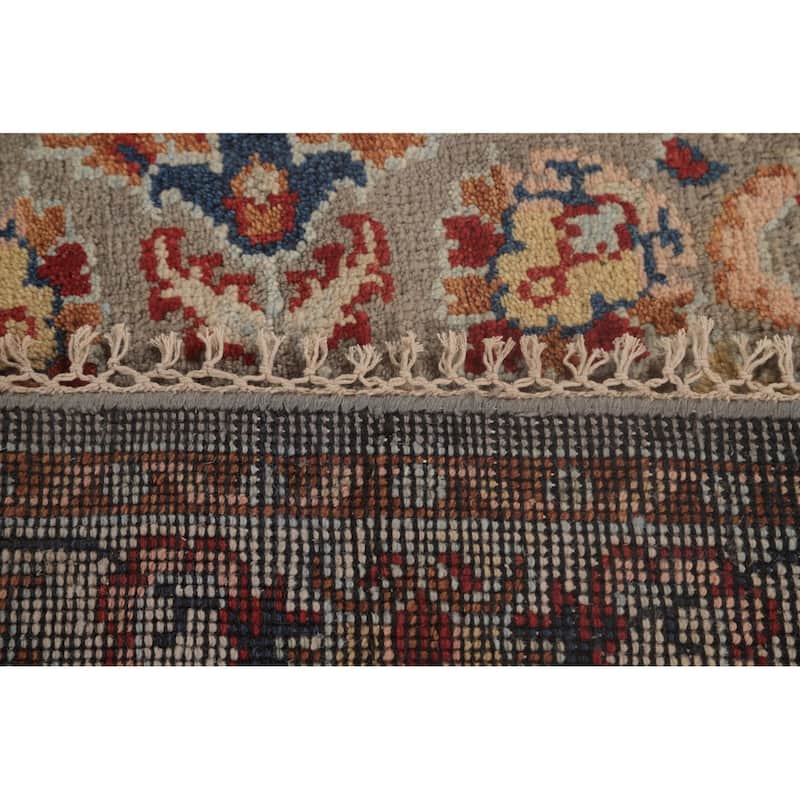 Floral Heriz Serapi Oriental Octagon Area Rug Wool Carpet - 6'0"x 5'11"