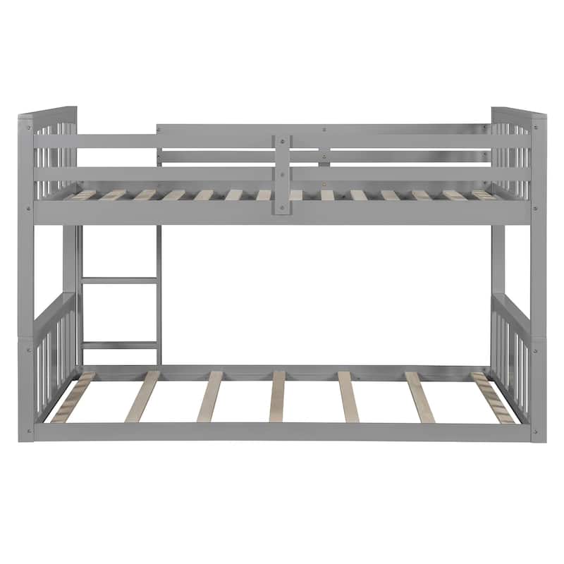 Twin Over Twin Bunk Bed with Ladder