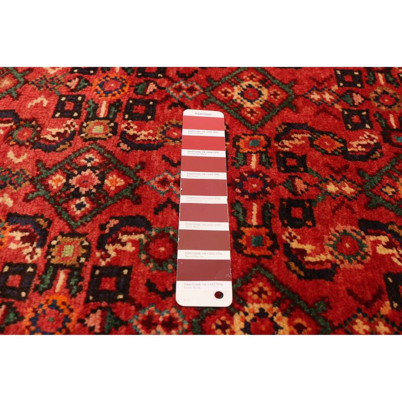 ECARPETGALLERY Hand-knotted Andelz Red Wool Rug - 3'9 x 10'5