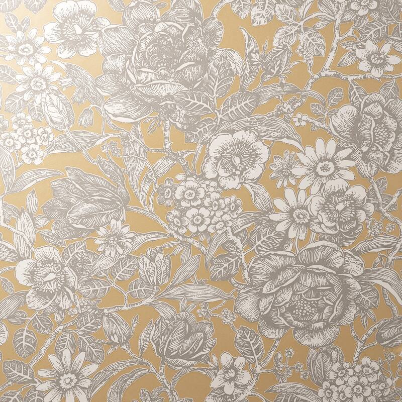 Fine Decor Hedgerow Honey Floral Trails Wallpaper