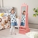 preview thumbnail 2 of 8, 2-in-1 Kids Play Jewelry Armoire with Full Length Mirror and Drawers - 13.5" x 12" x 44.5" (L x W x H)