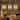 Modern Glam 11 in. 3-Light Brass Gold Gradient Fluted Glass Small Wheel Chandelier for Dining Room