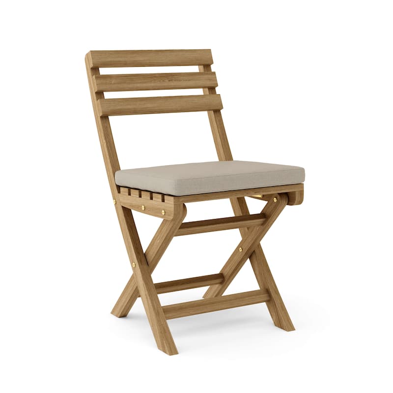 Alabama Teak Outdoor Dining Chair - Foldable (Set of 2) - N/A
