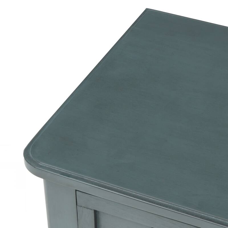 Narrow Console Table, Slim Sofa Table with Three Storage Drawers and Bottom Shelf