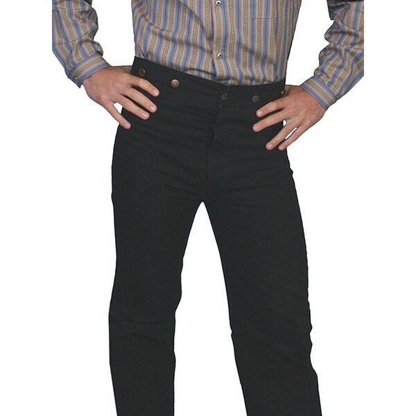 Scully Western Pants Mens Old West Durable Canvas Rugged