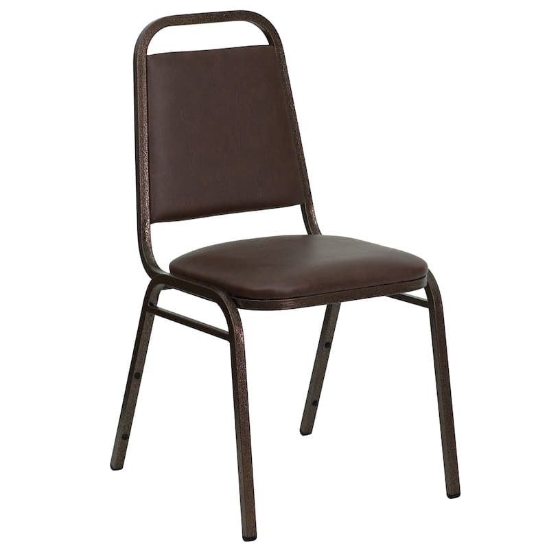Trapezoidal Back Stacking Banquet Chair with 1.5" Thick Seat - 20.25"D x 17.5"W x 34"H