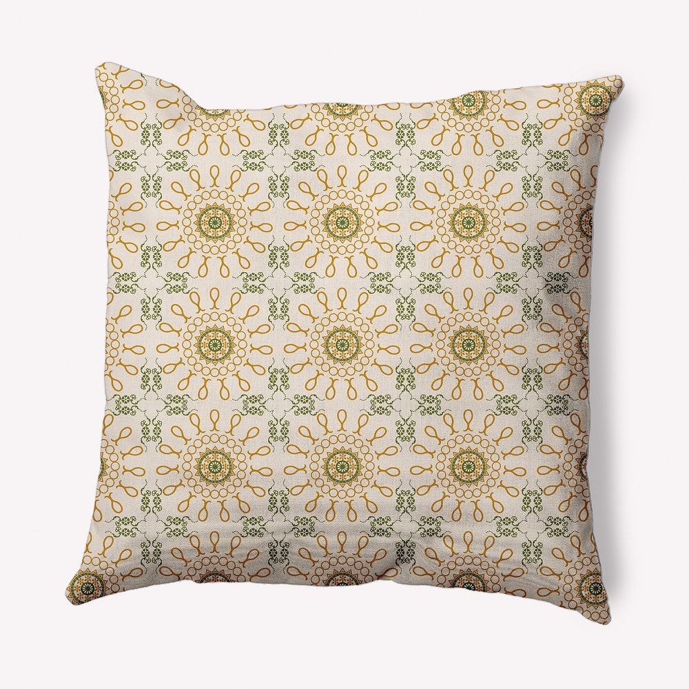Sun Tile Indoor/Outdoor Throw Pillow