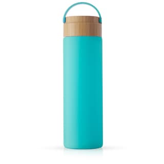 JoyJolt Glass Water Bottle with Carry Strap & Silicone Sleeve - 20 oz - 20 oz
