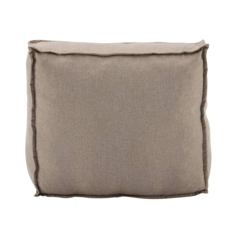 Roomfitters Ramona Outdoor Bean Bag Lounge Chair with Water Resistant Fabric, Beige