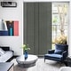 preview thumbnail 9 of 22, GoDear Design Natural Woven Adjustable Sliding Panel Track Blinds, Vertical Blinds, Dazzling Series, 45.8"- 86" W x 96" L Obsidian