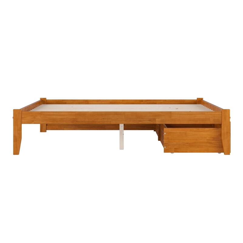 Concord Platform Bed with Footboard and Storage Drawers