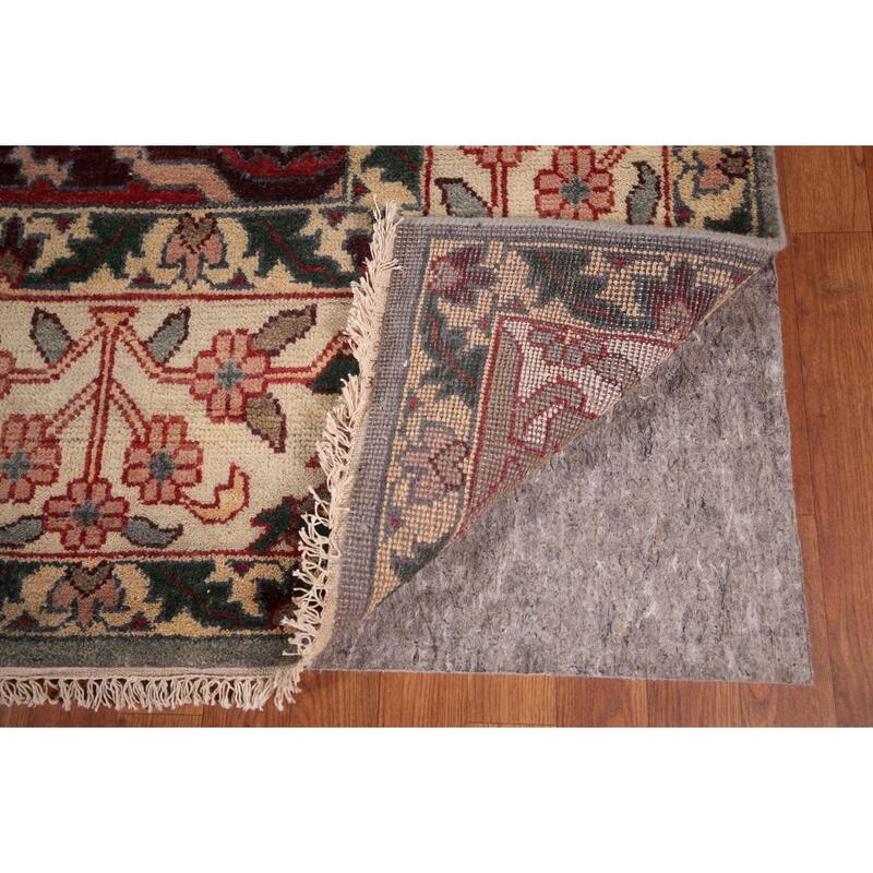 Hunting Animals Gray Ziegler Oriental Large Rug Handmade Wool Carpet - 9'8"x 13'10"