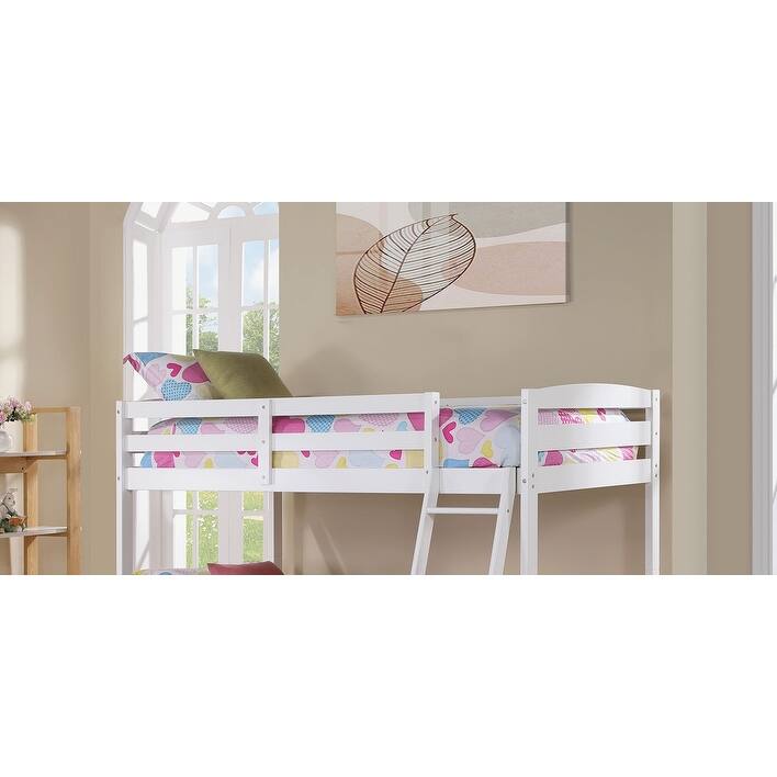 Modern Transition Bunk Bed Slat Design Assembled And Oval Nuts