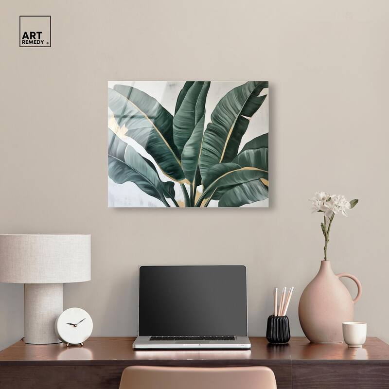 Jungle Jewel Jade II Acrylic by Art Remedy, Ready to Hang
