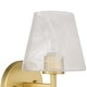 preview thumbnail 7 of 7, Acroma 1-light Modern Glam Gold Wall Sconce Bathroom Wallchiere