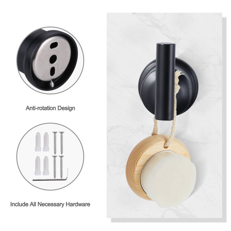 WOWOW 304 Stainless Steel Bathroom Towel Hook