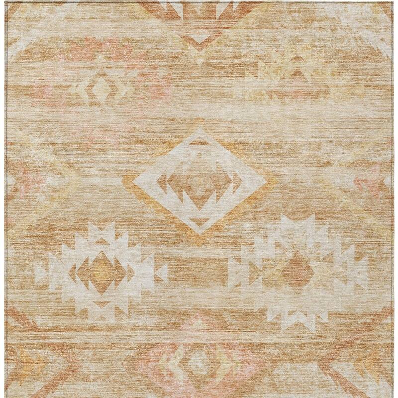 HomeRoots Southwestern Transitional Rectangle Outdoor Rug