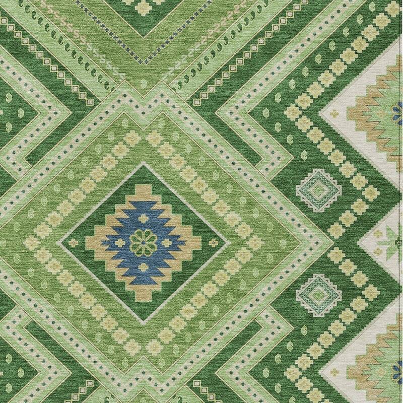 HomeRoots Tribal Transitional Rectangle Outdoor Rug