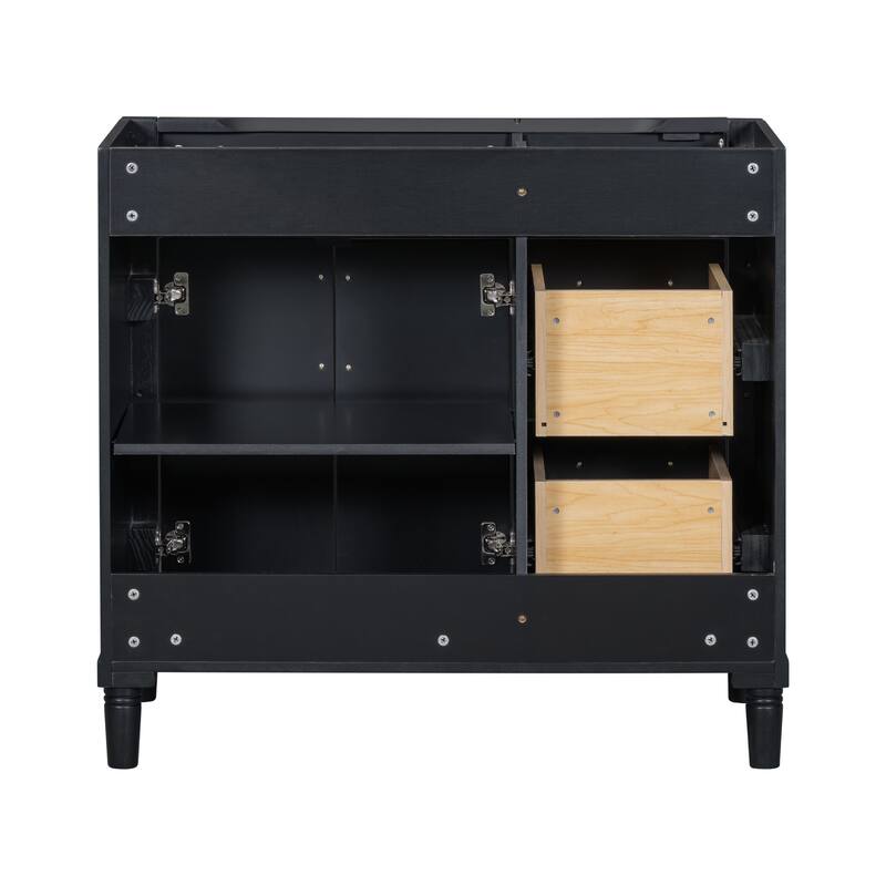 Freestanding Bathroom Vanity with 2 Drawers and a Tip-out Drawer