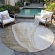 preview thumbnail 80 of 118, Machine Washable Indoor/ Outdoor Chantille Modern Abstract Rug