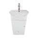 preview thumbnail 11 of 18, White Cabinet Vanity Sink Mahayla 17-3/4" Porcelain Sink with Faucet, Drain and Overflow Renovators Supply