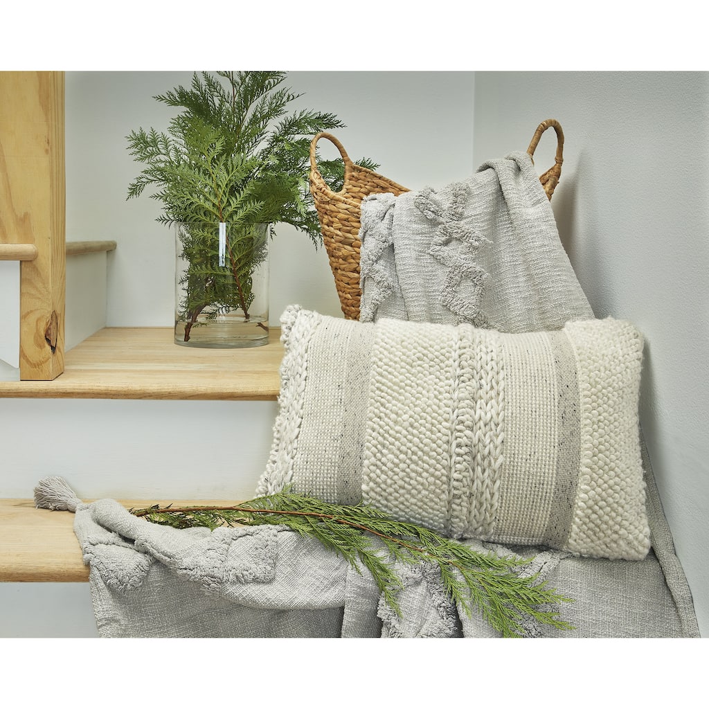 Signature Design by Ashley Standon White/Gray Pillow (Set of 4)