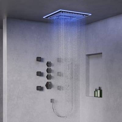 GRANDJOY LED Music Shower System 16" Showerhead
